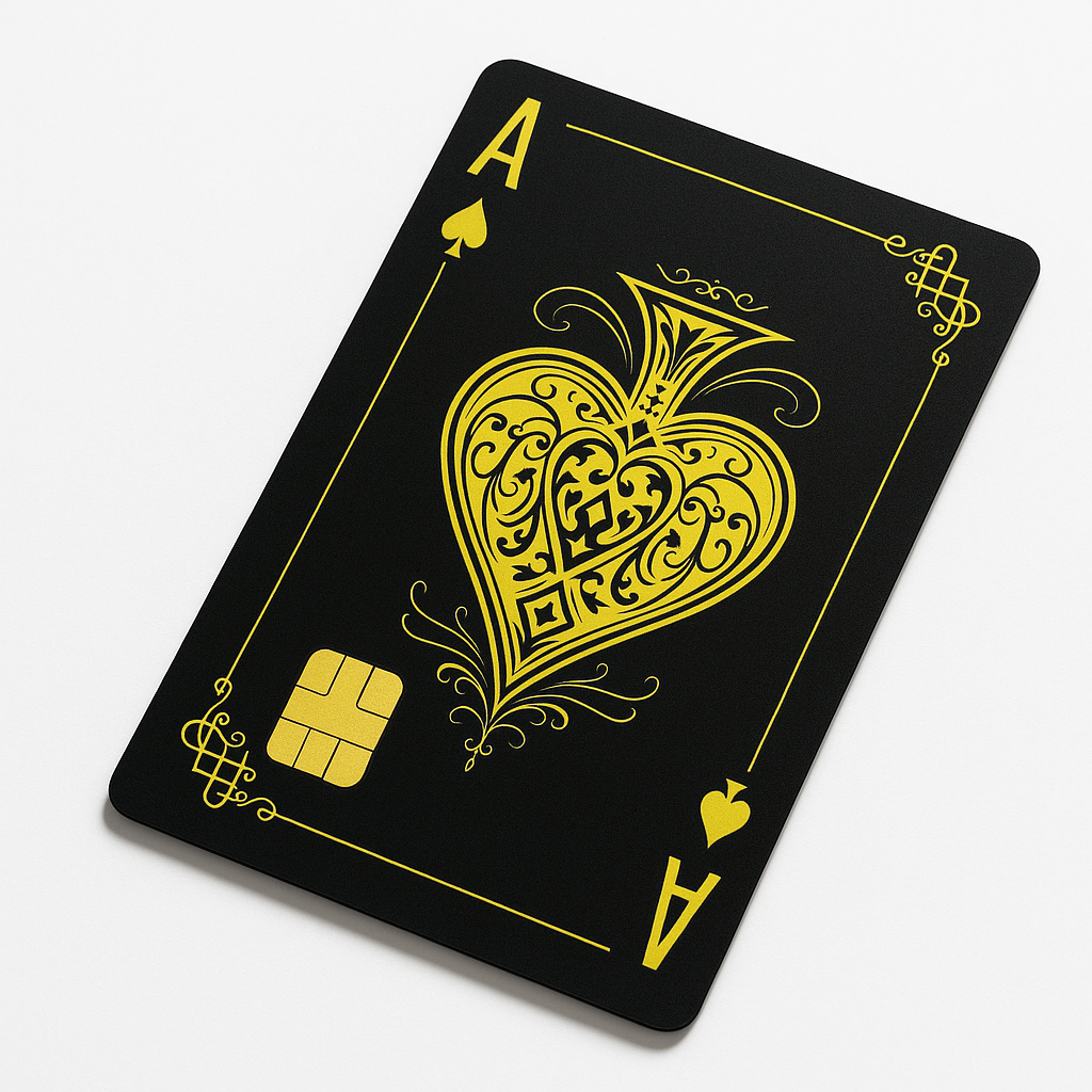 Aces gold silver Credit Card Skin