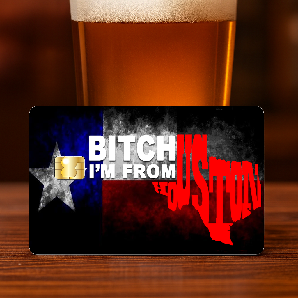 Texas Houston Pride Credit Debit Card Skin Cover
