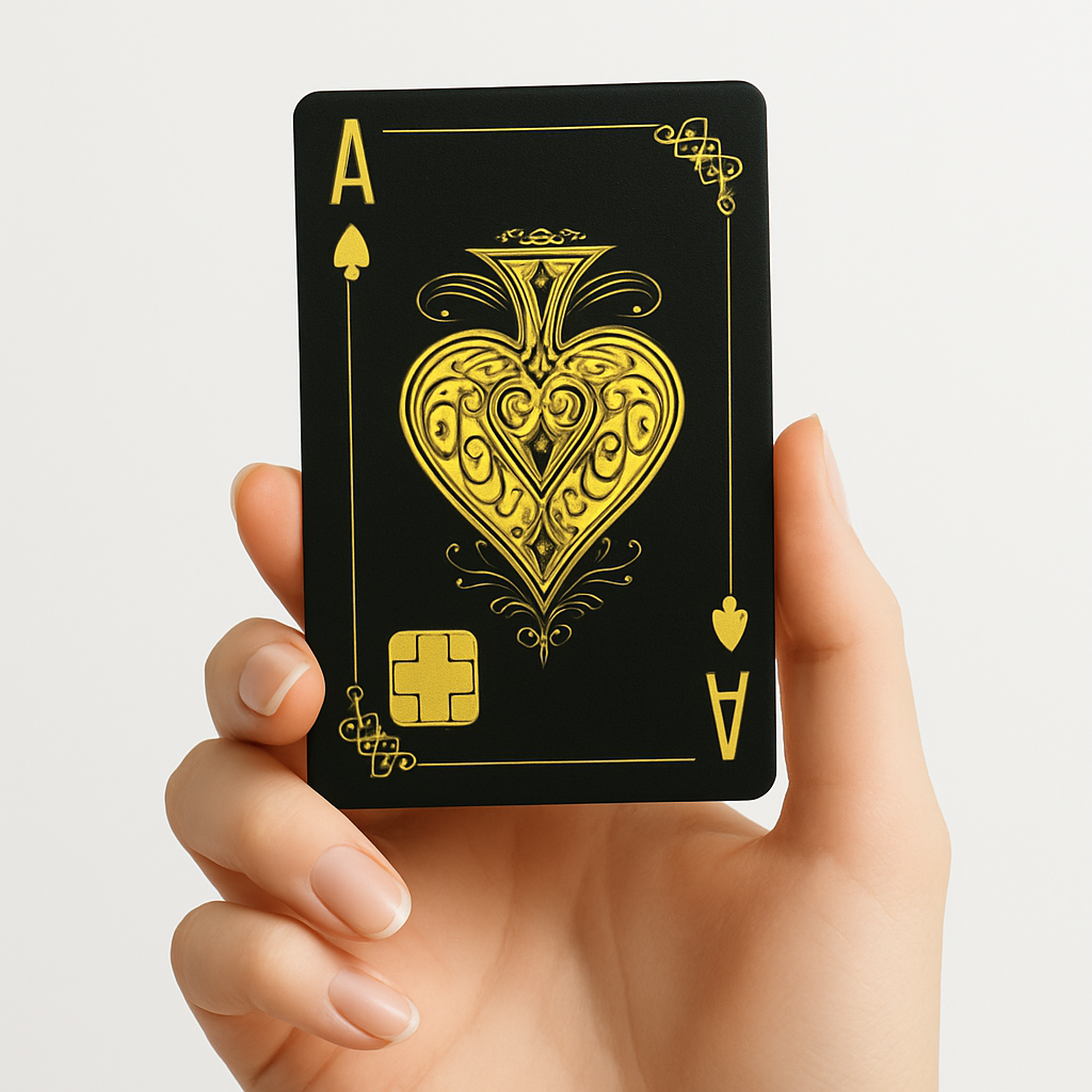 Aces gold silver Credit Card Skin