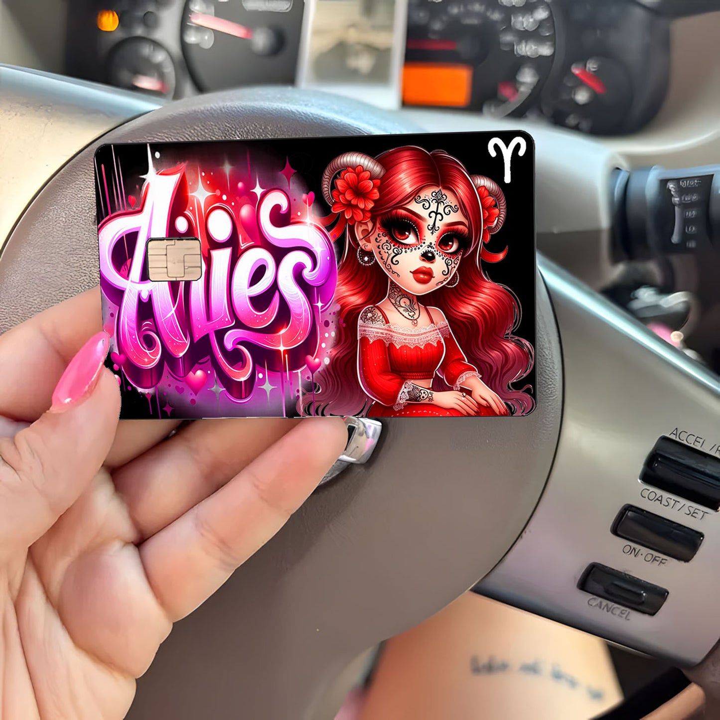 Aries Credit Card Skin Zodiac Sign