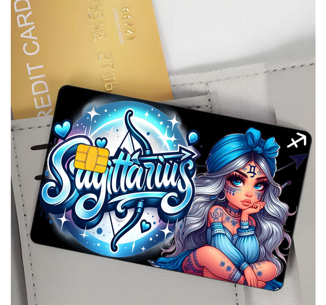 Sagittarius Credit Card Skin Zodiac Sign