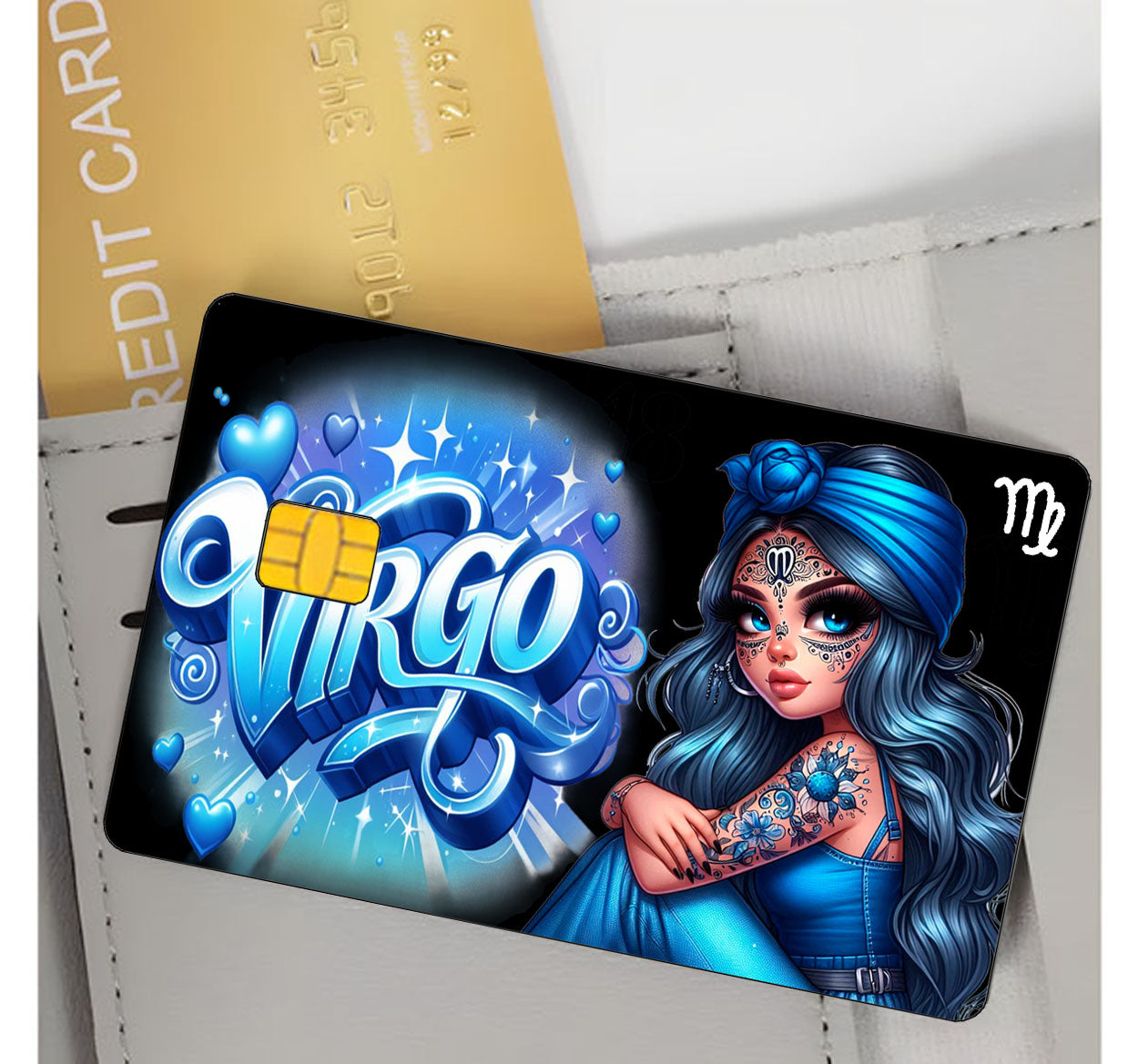 Virgo Credit Card Skin Zodiac Sign