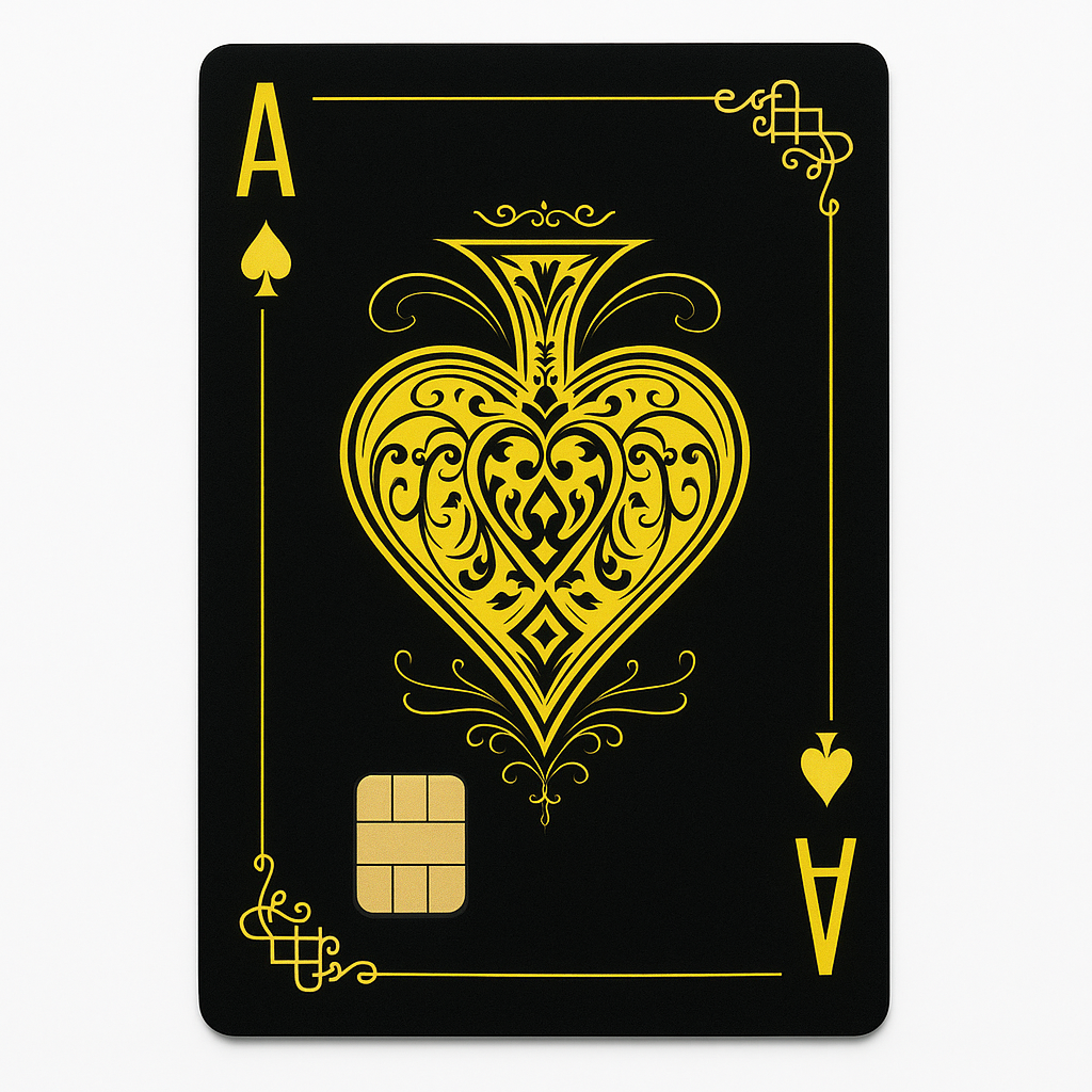 Aces gold silver Credit Card Skin