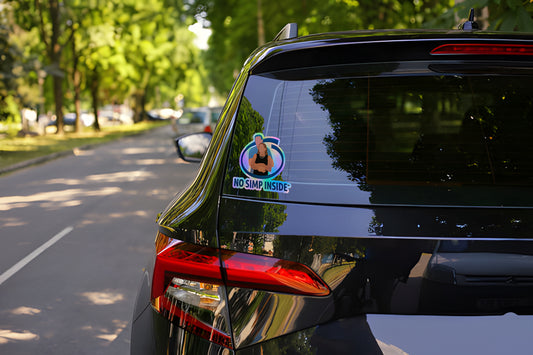 "No Simp Inside™" Vinyl Sticker – Meme Edition
