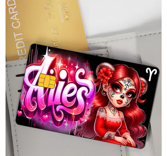 Aries Credit Card Skin Zodiac Sign
