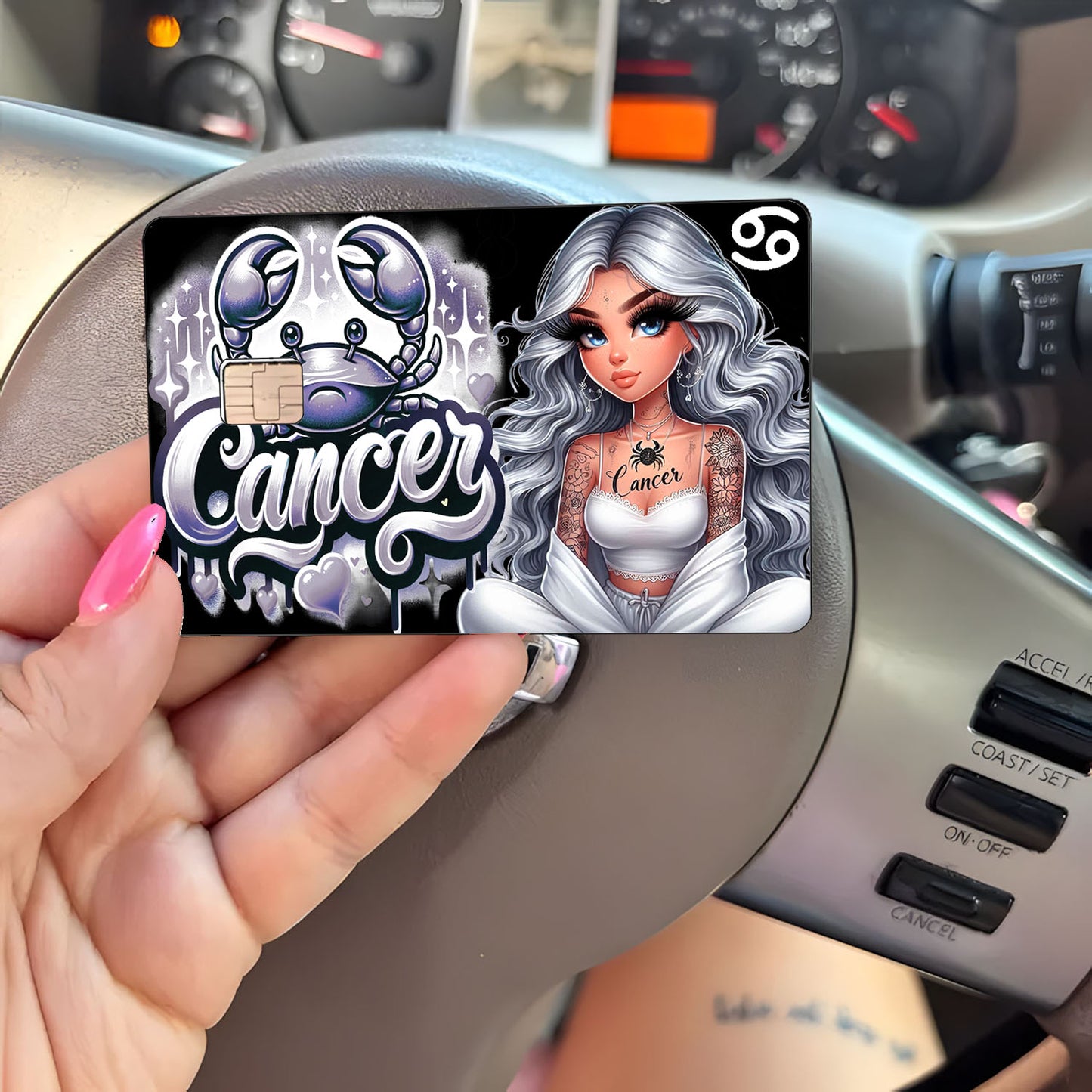 Cancer Credit Card Skin Zodiac Sign