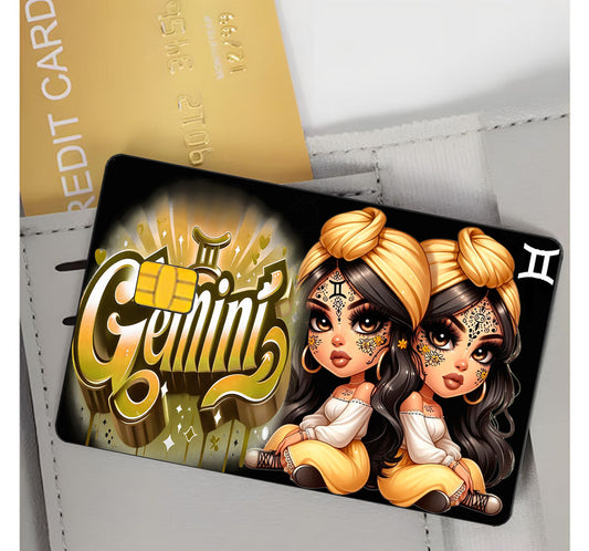 Gemini Credit Card Skin Zodiac Sign