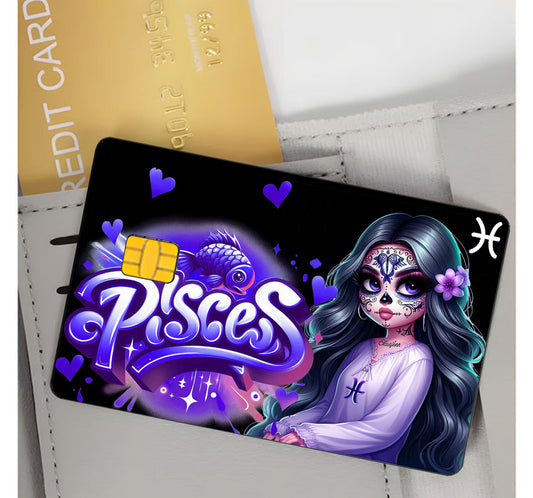 Pisces Credit Card Skin Zodiac Sign
