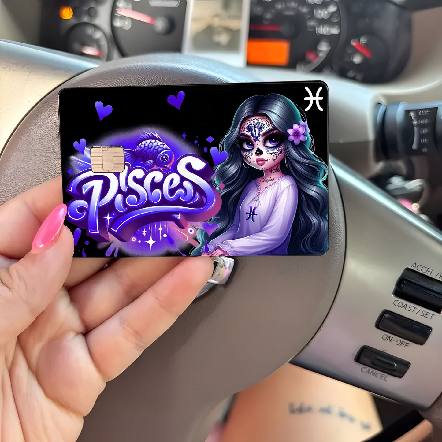 Pisces Credit Card Skin Zodiac Sign