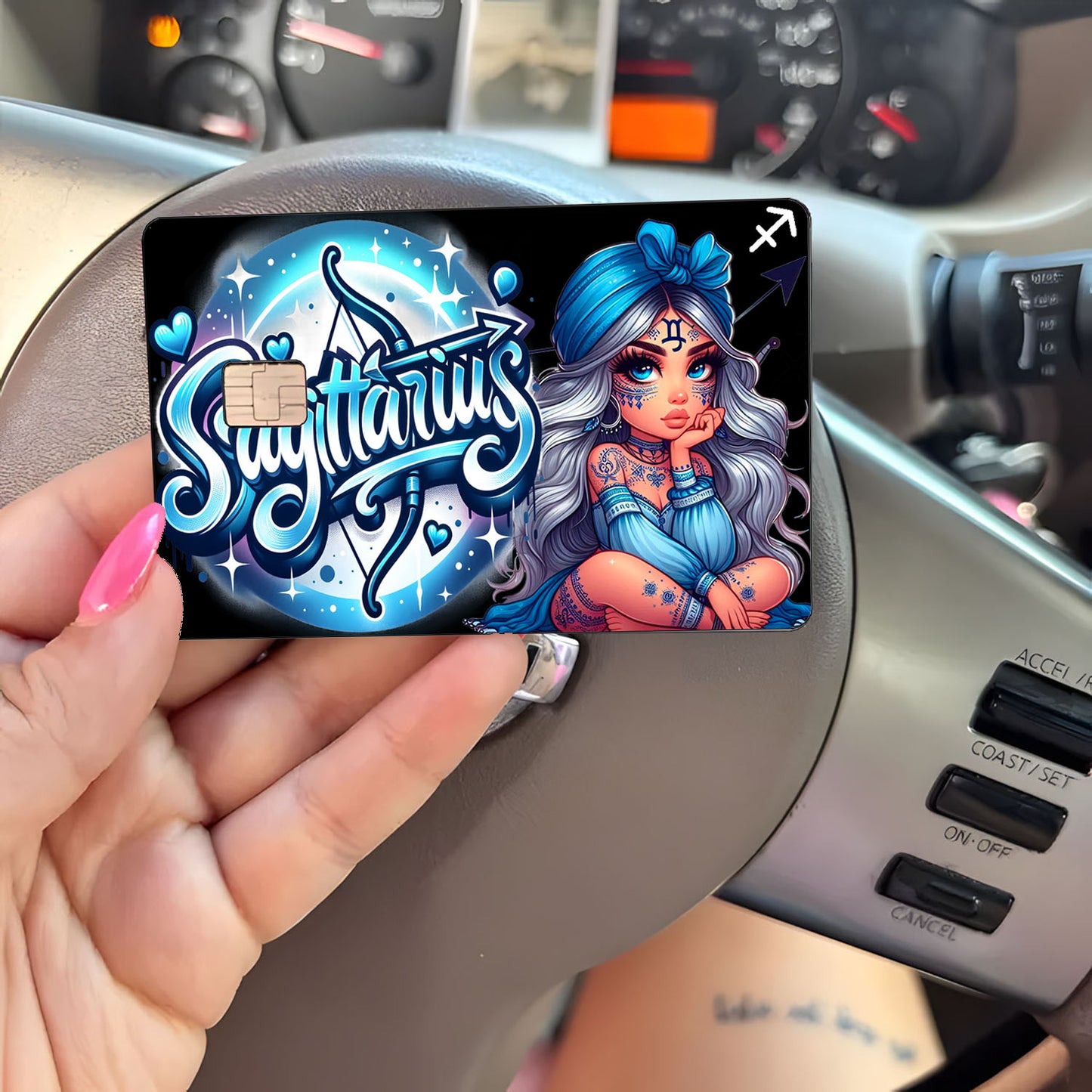 Sagittarius Credit Card Skin Zodiac Sign