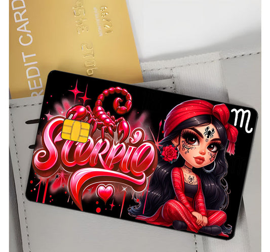 Scorpio Credit Card Skin Zodiac Sign