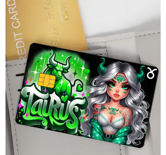 Taurus Credit Card Skin Zodiac Sign
